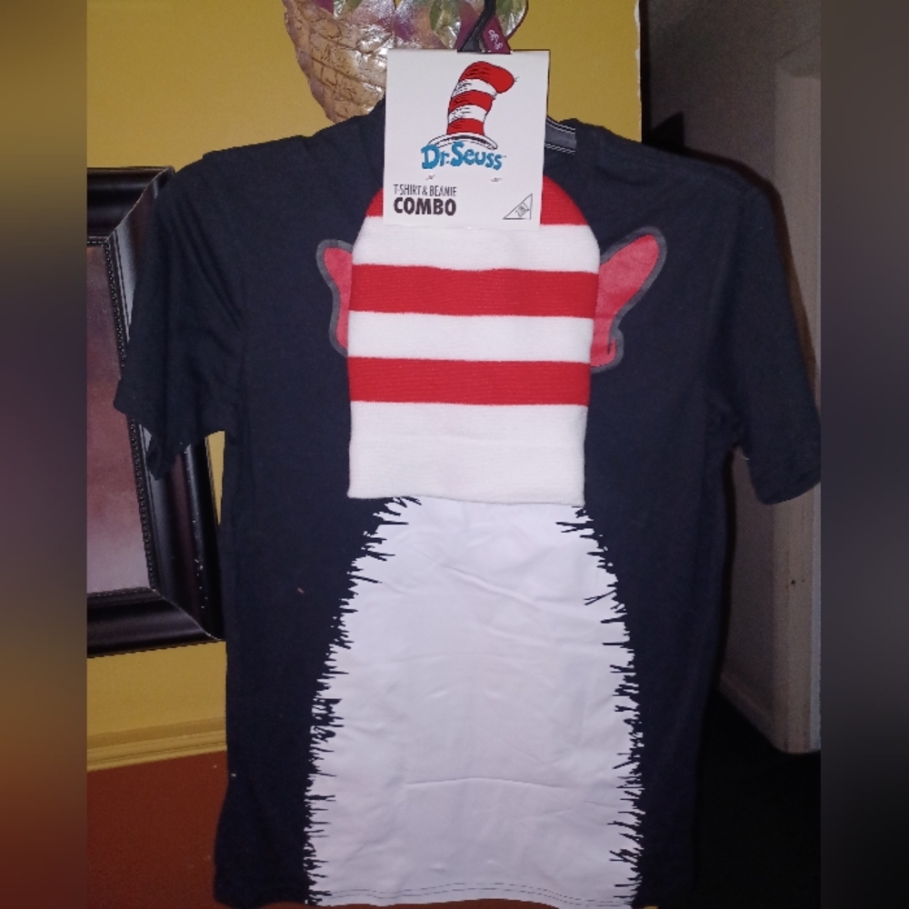 Dr. Seuss Cat in the Hat T-Shirt and Hat Combo